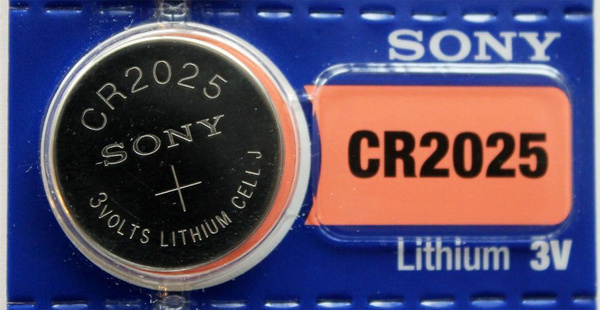 Sony Батарейка CR2025, Li-ion тип, 3 В, 1 шт - купить с доставкой по ...