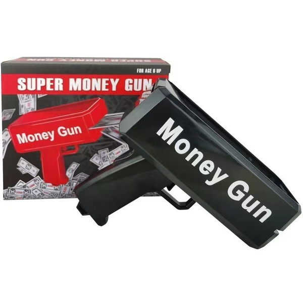 Денежный пистолет (бабломет, деньгомет) Money Gun черный - купить с ...