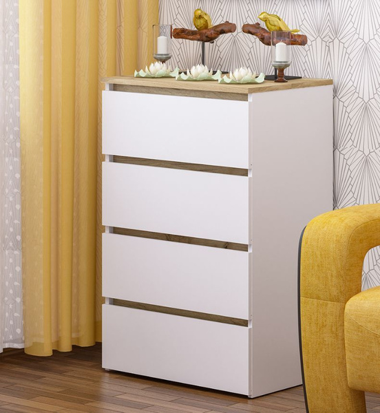 Комод Пирамида узкий К-28, 60x42x93 см, 4 ящ. - купить по выгодной цене ...
