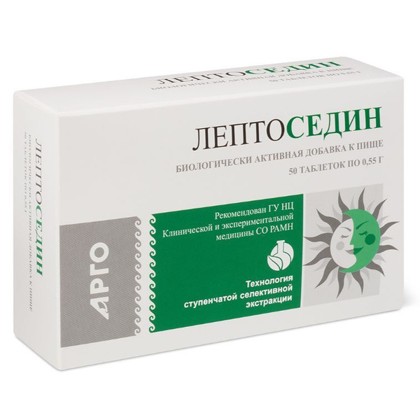 @0711 Лептоседин, 50 табл., успокаивающее и общеукрепляющее действие ...