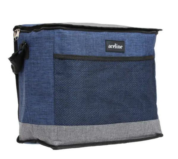 Термосумка Aceline, черный, синий, держит температуру 6 ч - купить по ...