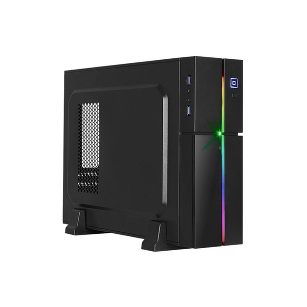 Корпус MiniTower AEROCOOL Playa Slim Black (mATX, USB3x3, 80mm fan, без ...