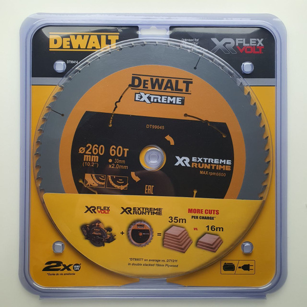 DeWalt Диск пильный 260 x 2 x 30; 60 зуб. купить на OZON по низкой цене ...