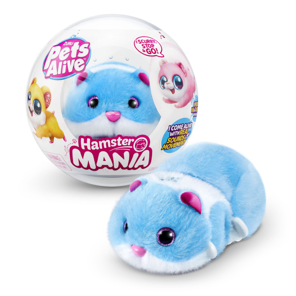 ZURU Pets Alive / Игрушка ZURU Pets Alive Хомяк синий в шаре ...