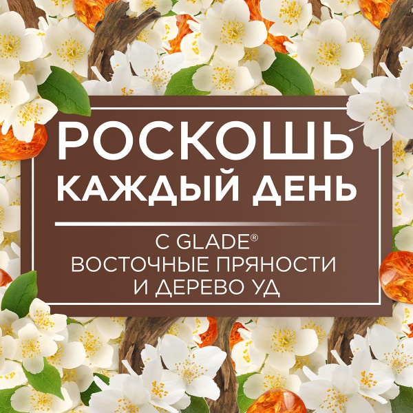 Освежитель воздуха Glade Восточные пряности и дерево уд, 300 мл ...