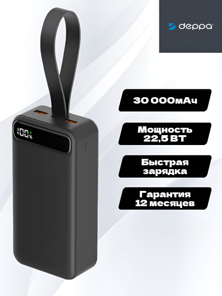 Повербанк (powerbank) (Power Bank) Deppa NRG Turbo V2 - купить по ...