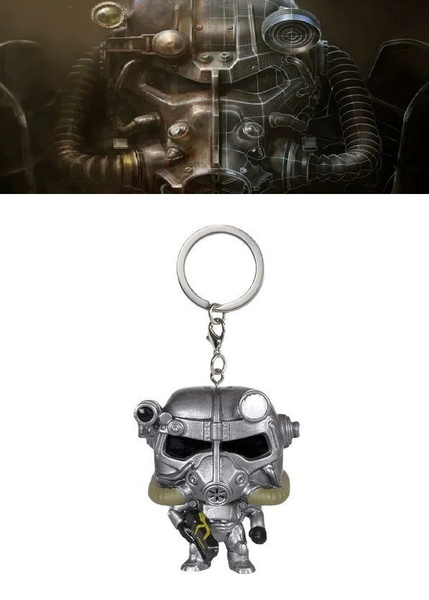 Брелок фигурка Fallout Power Armor / фигурка брелок Fallout / Фоллаут ...