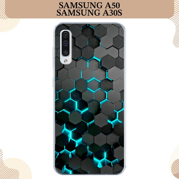 Силиконовый чехол на Samsung Galaxy A50/A30s / Самсунг А50 Соты ...