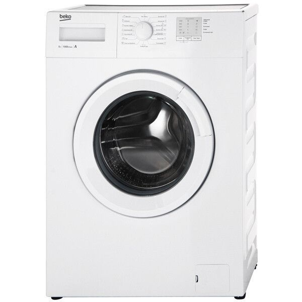 Beko Стиральная машина WRS5511BWW 15 программ стирки, 5кг, 1000 об/мин ...