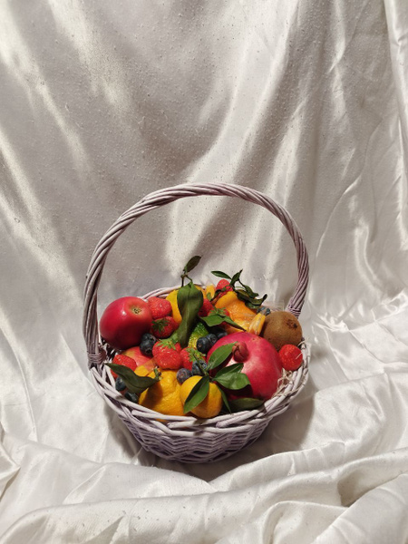 Фруктовая корзина, подарочная корзина с продуктами, свежие фрукты ...