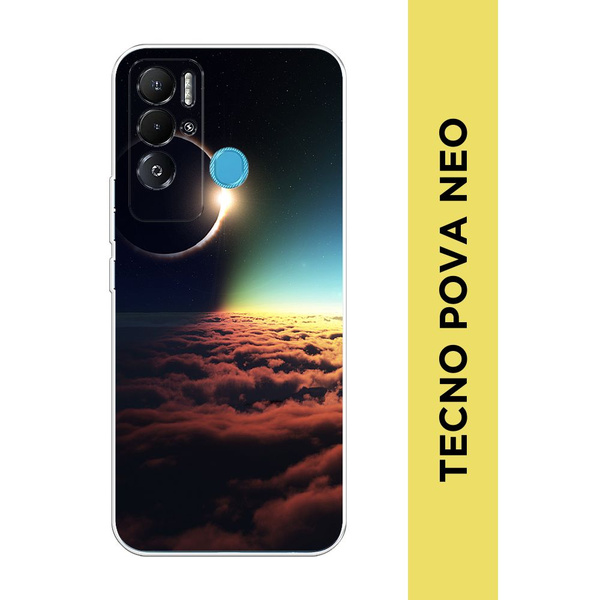 Силиконовый чехол на Tecno Pova Neo / Текно Пова Нео "Ночные пейзажи 4 ...