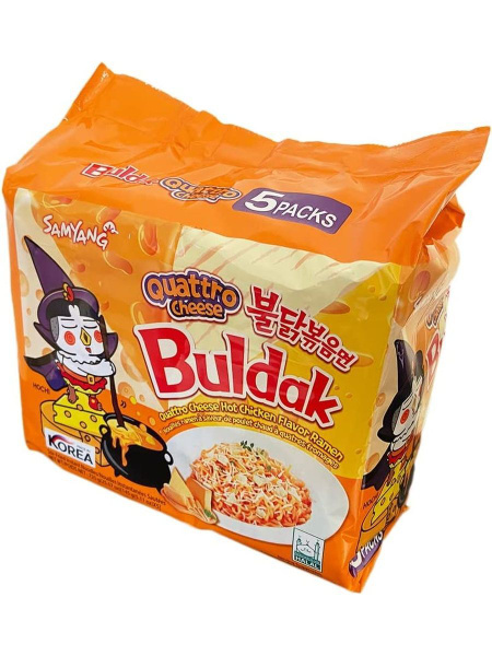 Лапша быстрого приготовления Samyang Buldak Quattro Cheese - купить с ...