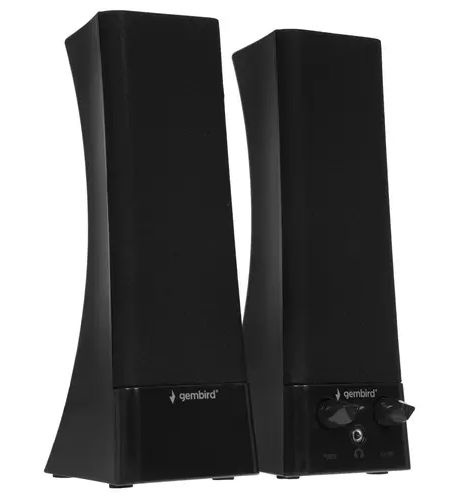 Колонки 2.0 Gembird SPK-500 (SPK-500) черный - 6 Вт, питание - сеть 220 ...