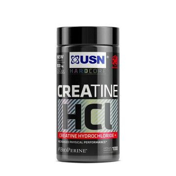 USN Creatine HCL Креатина гидрохлорид, капсулы по 928 мг, 100 капсул ...