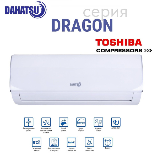 Сплит-система Dahatsu Dragon DHP-12/DHV-12 до 35 кв завод Midea ...