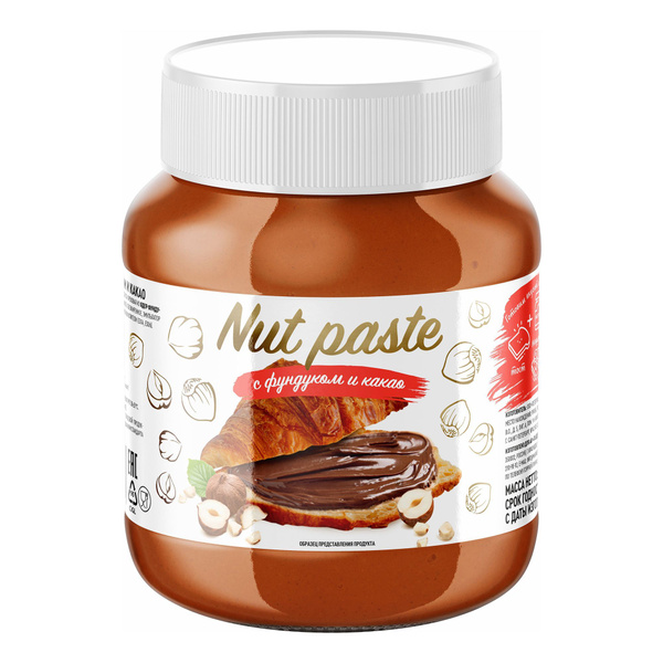Ореховая паста NUT PASTE c фундуком и какао , 330 г * 2 шт. - купить с ...