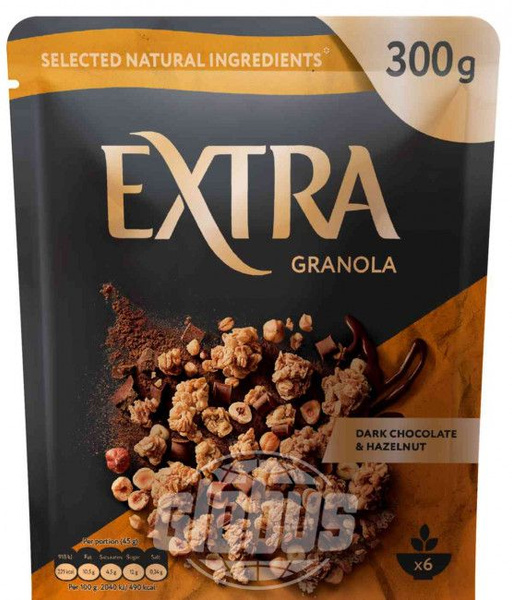Гранола Extra Dark Chocolate & Hazelnut, 300 г - купить с доставкой по ...
