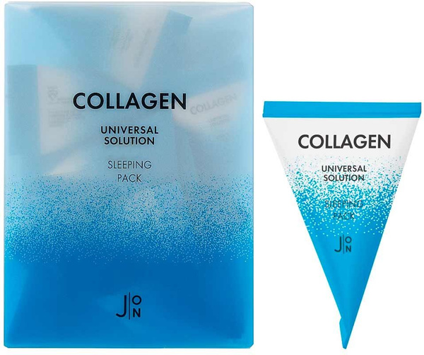 J:ON Ночная маска для лица с коллагеном в пирамидках Collagen Universal ...