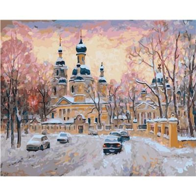 Картина по номерам на подрамнике 40х50 GX 33317 Санкт-Петербург пейзаж ...