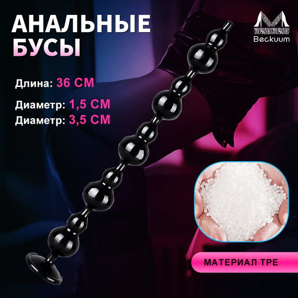 Анальные бусы для стимуляции простаты Beckuum, секс игрушка в виде ёлки ...