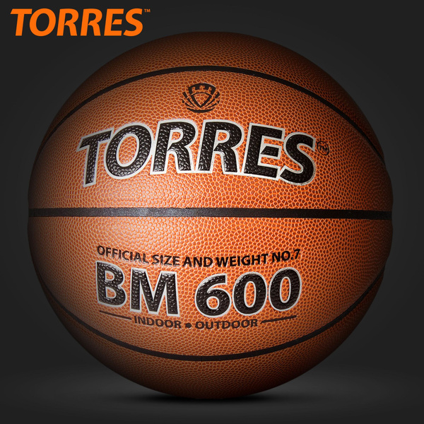 Мяч баскетбольный TORRES TORRESбаскBM600, 7 размер, оранжевый купить c ...