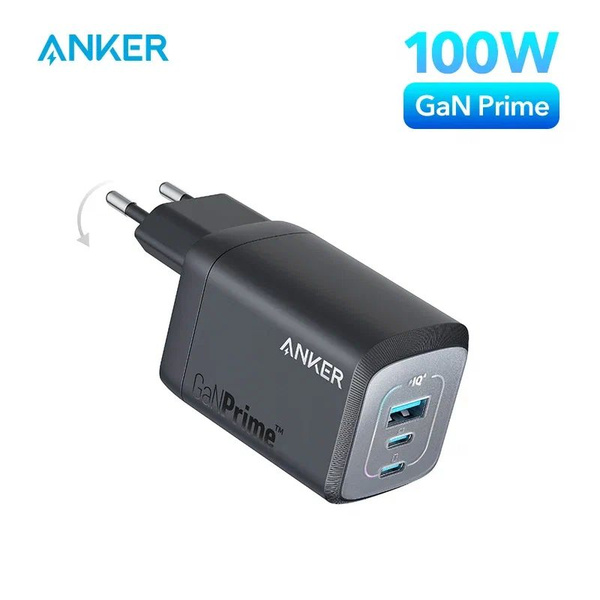 Сетевое зарядное устройство Anker GaNPrime Wall Charger 100W A2343311 ...