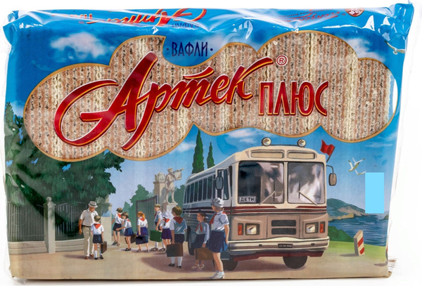 Вафли Красный Октябрь Артек плюс, весом 225г / кондитерские изделия ...