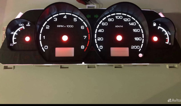 Кольца колодцы для приборной панели VDO тюнинг Ваз 2110,2111,2112,2113 ...