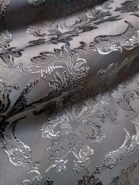 Ткань серый жаккард с рисунком графит, защита от солнца 60-70%. Высота ...