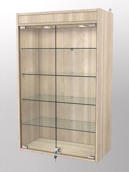 Шкаф-витрина Westcom Витрина настенная №2-3АГ с подсветкой, 60x30x97 см ...
