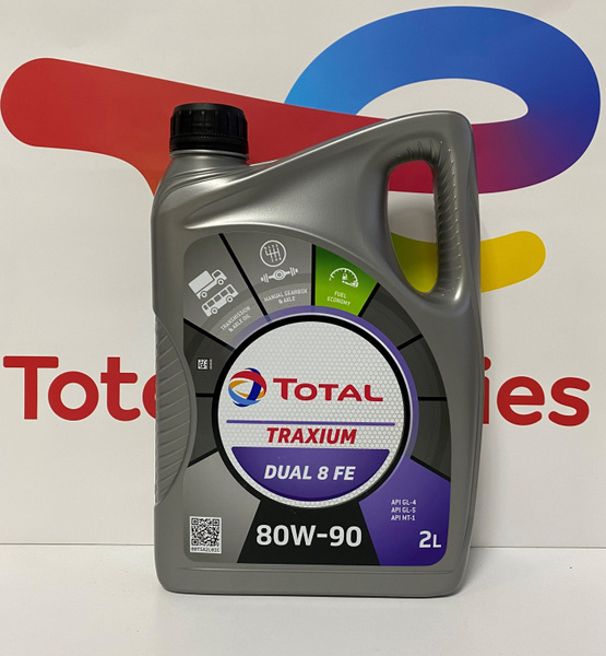 Трансмиссионное масло Total Traxium DUAL 8 FE 80W-90, 2л - купить по ...