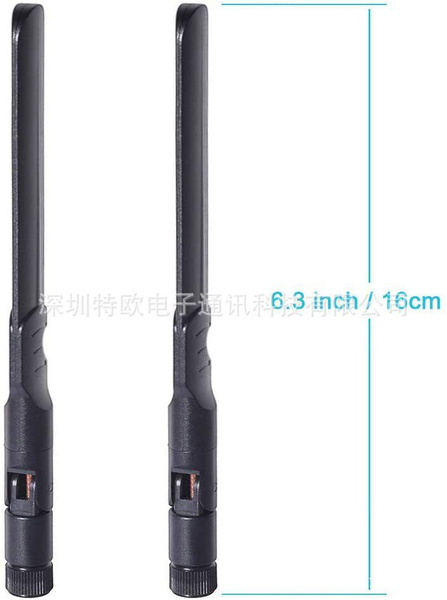 Антенна черная 16см (2шт) с разъёмом SMA-male для модема роутера 3G/4G ...