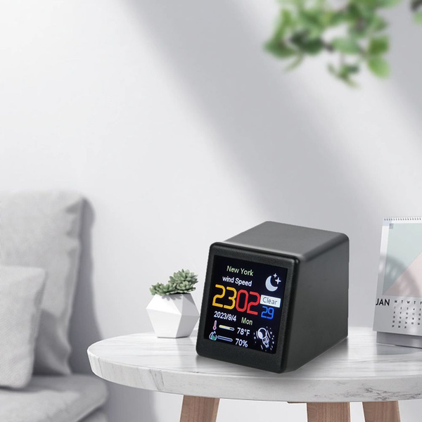 WiFi Часы Настольные цифровые погодные часы Умная метеостанция купить ...