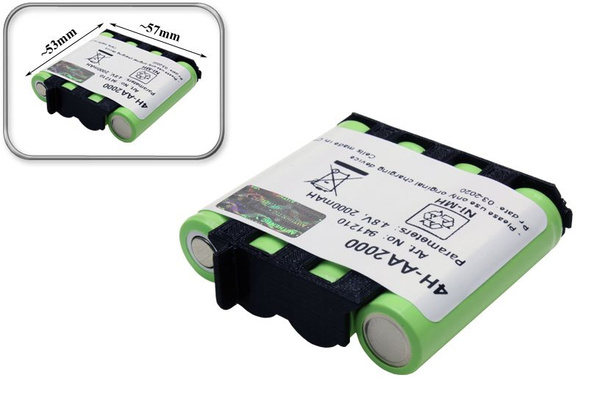 Batterie Ni-MH 2000mAh 4,8V Pour Compex Edge US – Remplacement 4H-AA1500 / 941210