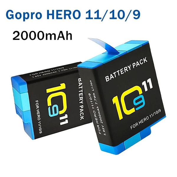 Аккумулятор спортивной камеры Gopro HERO11 10 AHDBT - 901 2000 мАч ...