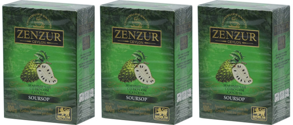 Zenzur Чай зеленый цейлонский Soursop Green Tea, с натуральными ...