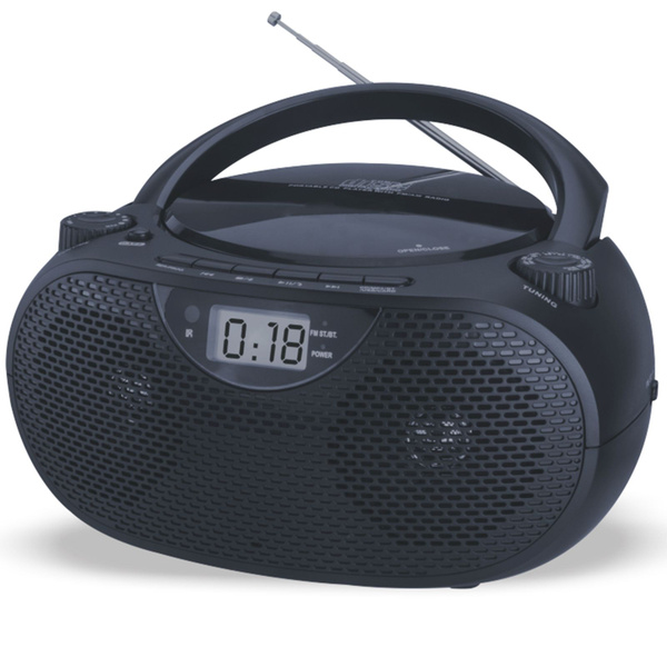 Портативный CD-плеер Boombox с AM / FM радио, Bluetooth, USB, чистый и ...