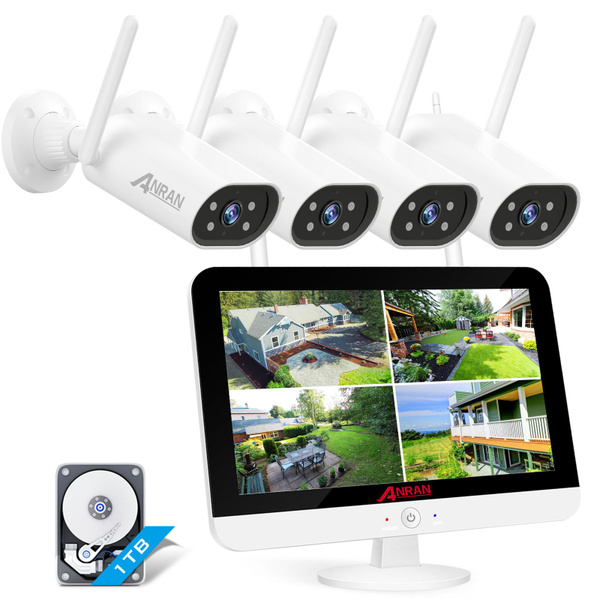 WiFi-камера для наружного наблюдения с жестким диском NVR емкостью 1 ТБ ...