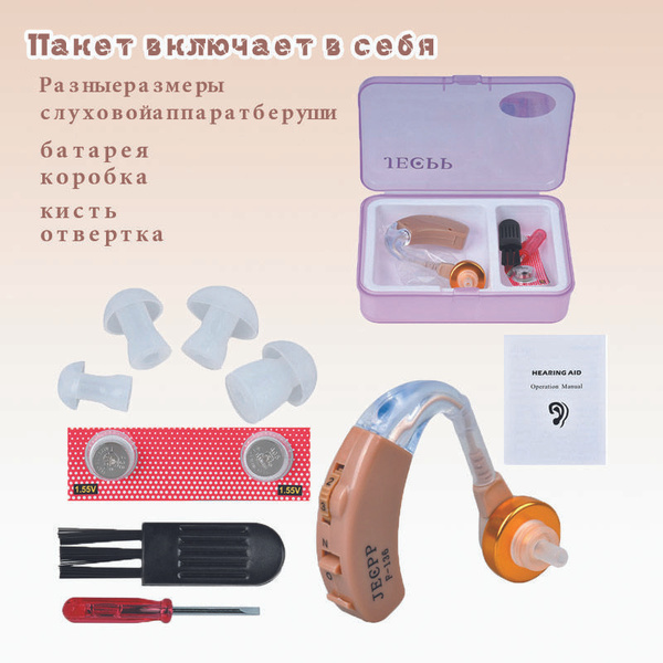 Заушные слуховые аппараты, слуховые аппараты для слабослышащих, пожилых ...