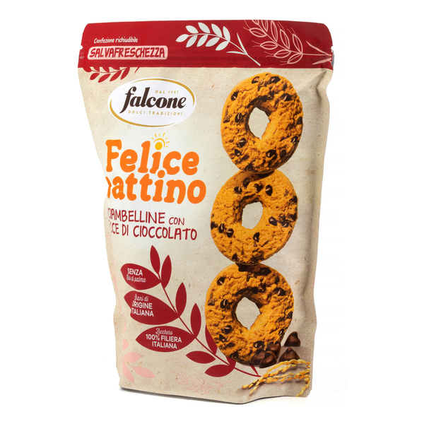 Печенье Falcone сдобное с шоколадной крошкой Ciambelline, 500г - купить ...
