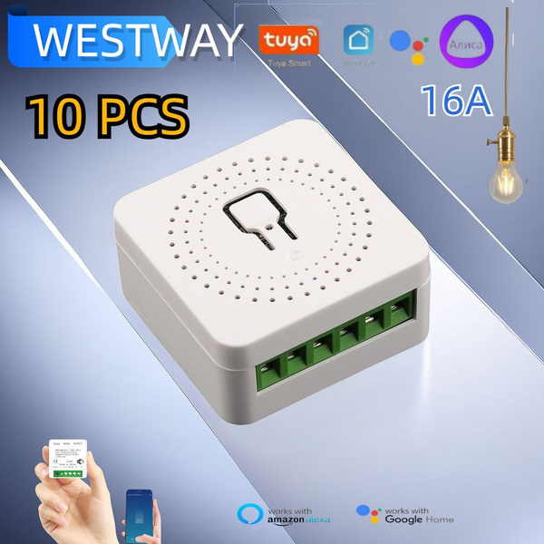 Умное реле Wifi умный дом, работает c Алисой, 16A 10шт - купить с ...