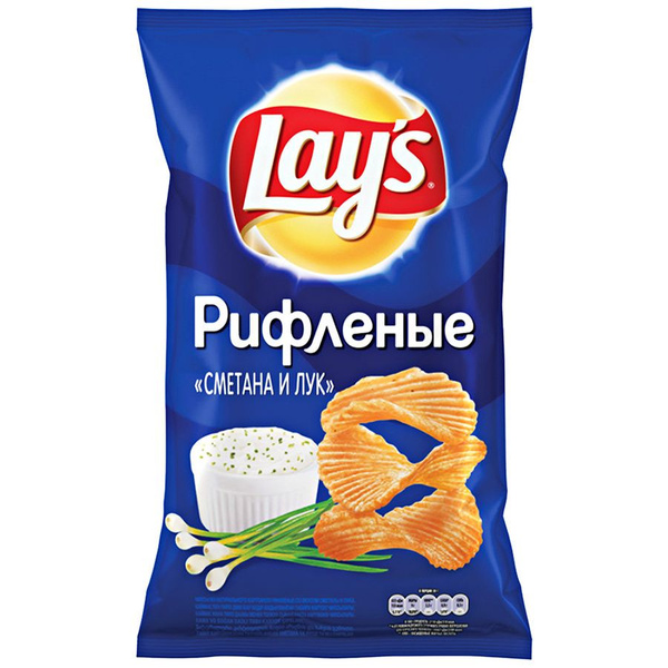 Чипсы Лейс Рифленые Сметана И Лук Фото