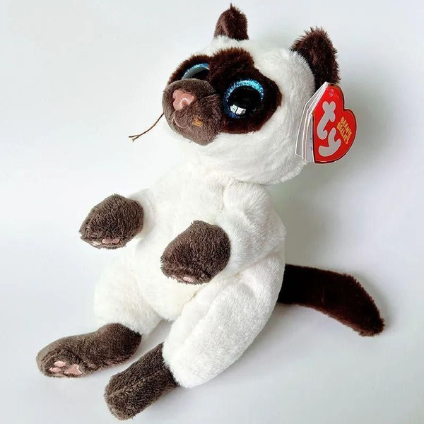 TY Плюшевая игрушечная кошка / 15 см Маленькая плюшевая сиамская кошка ...