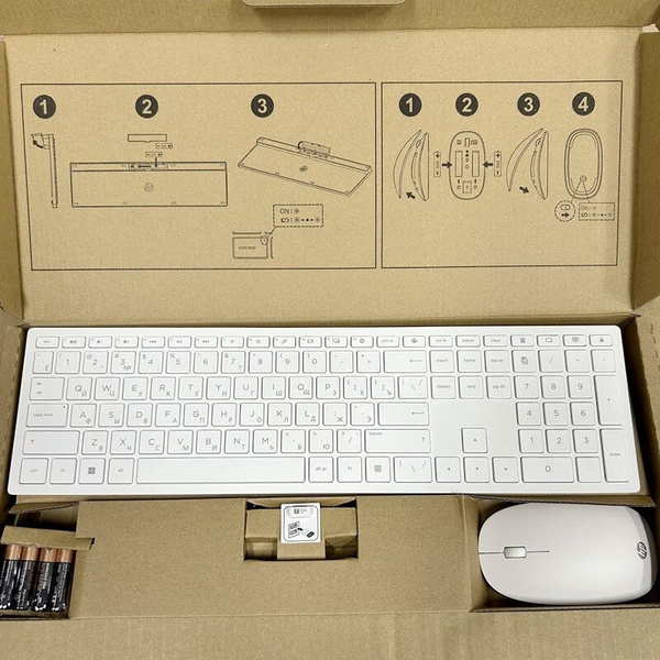 Комплект мышь + клавиатура беспроводная HP HSA-P003K, Российская ...