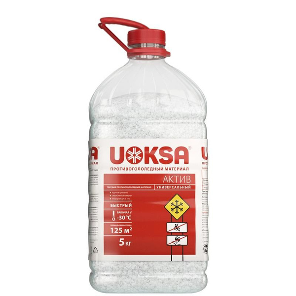 Реагент противогололедный Uoksa Актив гранулы до -30 C канистра 5 кг ...