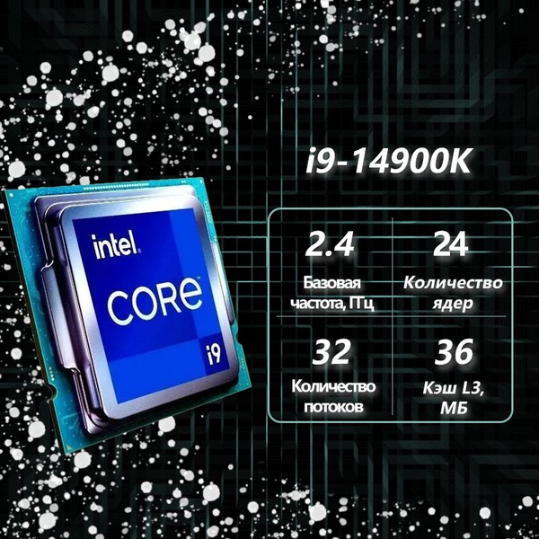 Процессор Core i9 14-го поколения, OEM (без кулера) купить по низкой ...