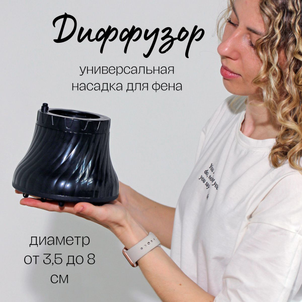 Диффузор для фена универсальный насадка на фен для кудрявых и вьющихся ...
