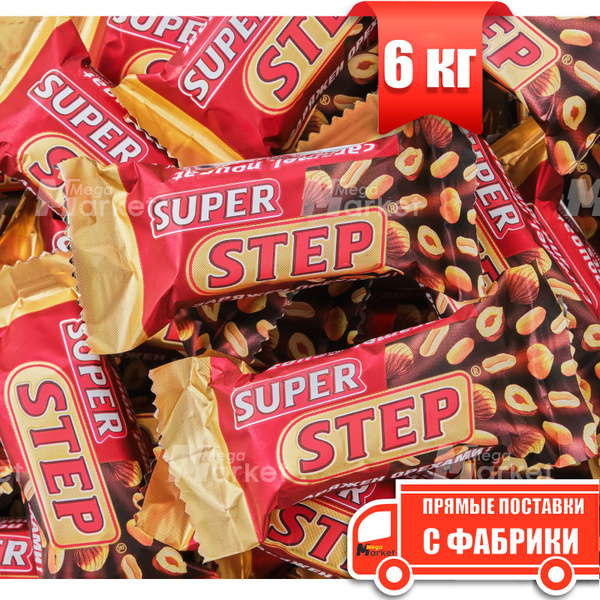 Конфеты Super Степ из мягкой нуги и карамели с арахисом, ТМ Славянка 6 ...