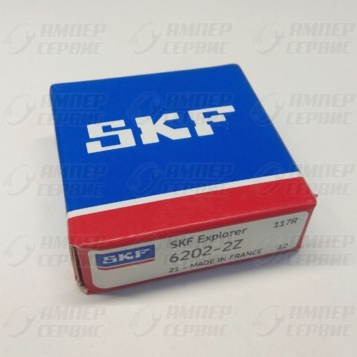 Код 6202. Подшипник № 180202 (6202-ZZ) Франция. SKF 6202. SKF 881-0722 AC. SKF 1077600.