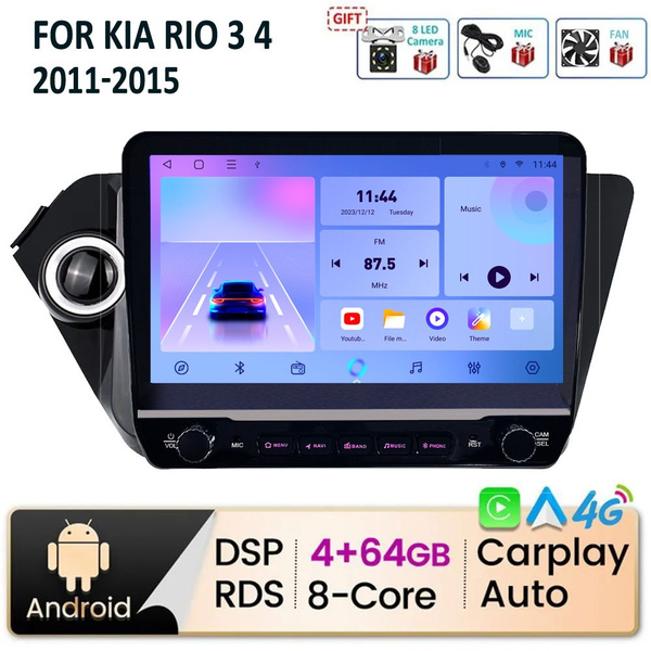 Магнитола Android для Kia Rio 3 4 (2011-2015) 10 диджеев 4+64G ...